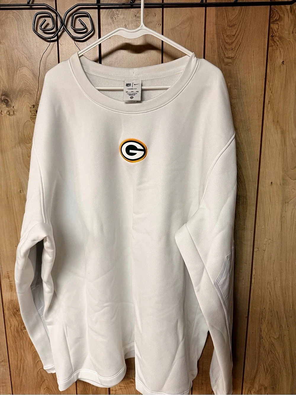 Nike Green Bay Packers Sideline Coaches Midweight Therma-FIT Crew Pullover Crew